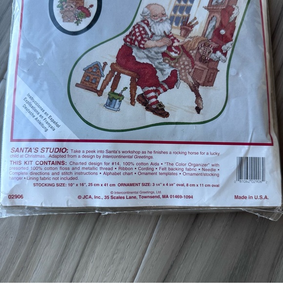 Vintage Needle Treasures Counted Cross Stitch Stocking Kit - Picture 2 of 4